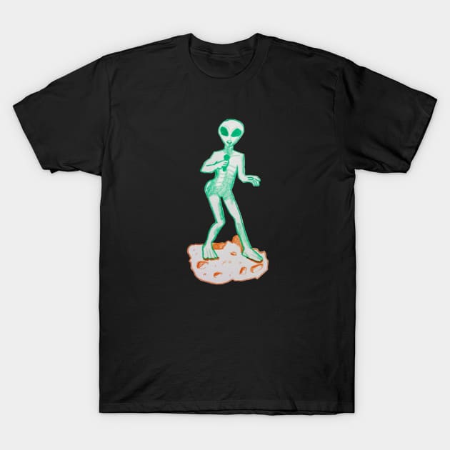 Singing Alien T-Shirt by GOWAWA